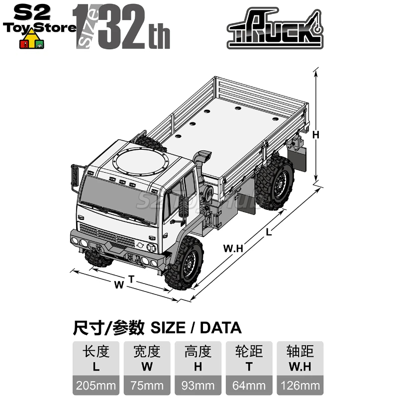 오랜도 헌터 OH32M01 1/32 스케일 RC 군용  - Rc Hobby Grade Truck 리뷰 및 가격