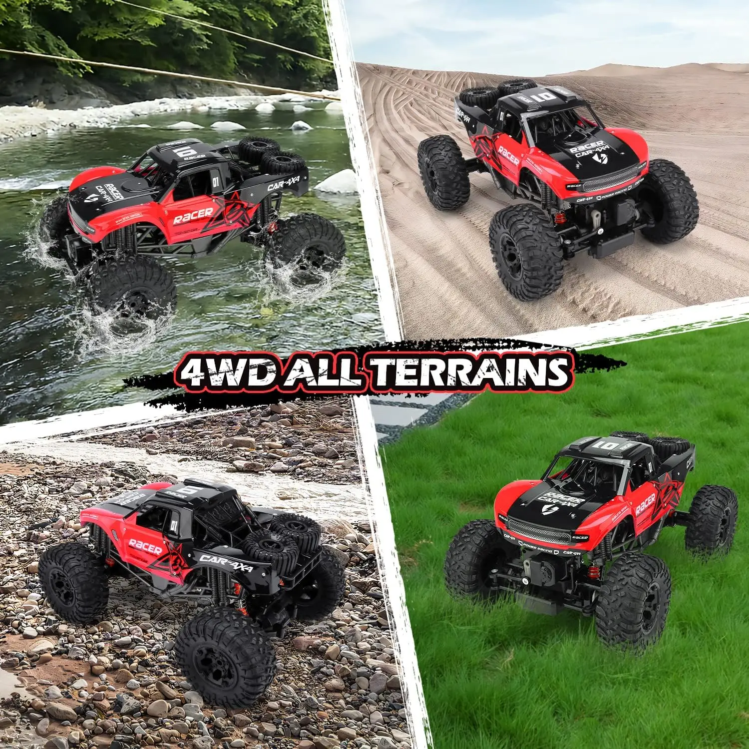 RC 트럭 4x4 오프로드 방수 - 1:12 스케일 대 - Rc Hobby Grade Truck 리뷰 및 가격